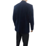 Navy blue velvet 3 pcs suit - Image 3