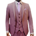 Purple single breasted