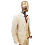 Light beige single breasted